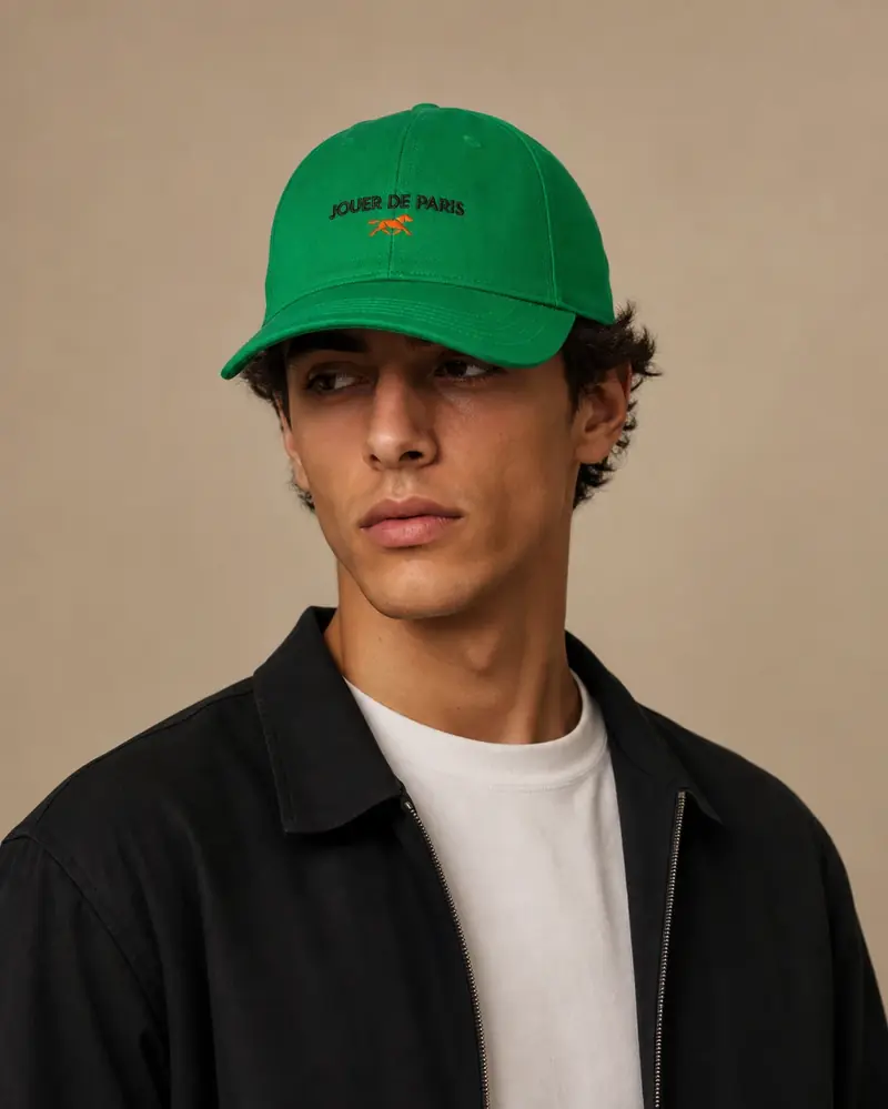 Casquette brodée Joueur De Paris 1 Horse Vert