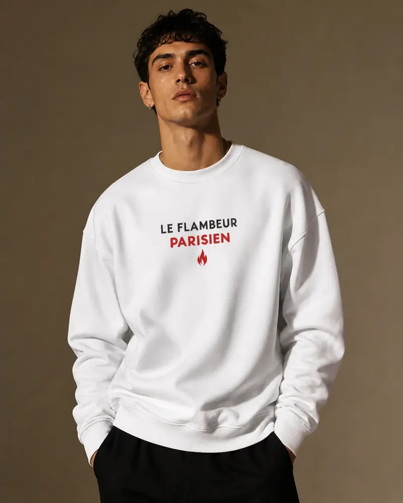 Sweat Le Flambeur Blanc