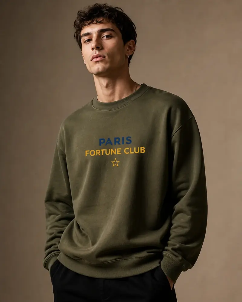 Sweat Paris Fortune Club Kaki