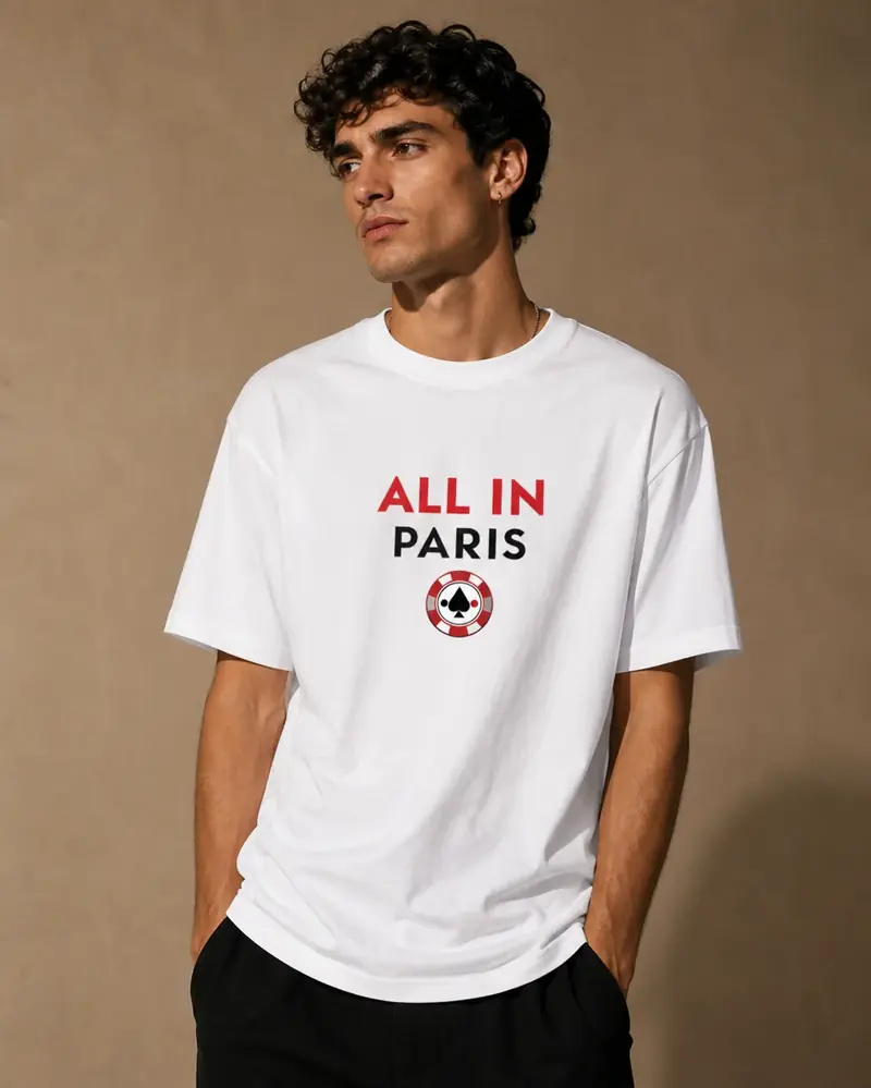 T-shirt All In Paris 3 Blanc