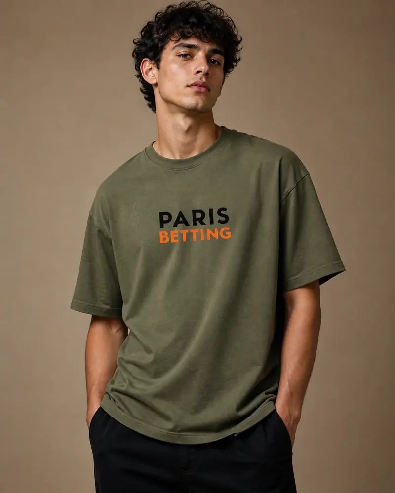 T-shirt Paris Betting 2 Kaki