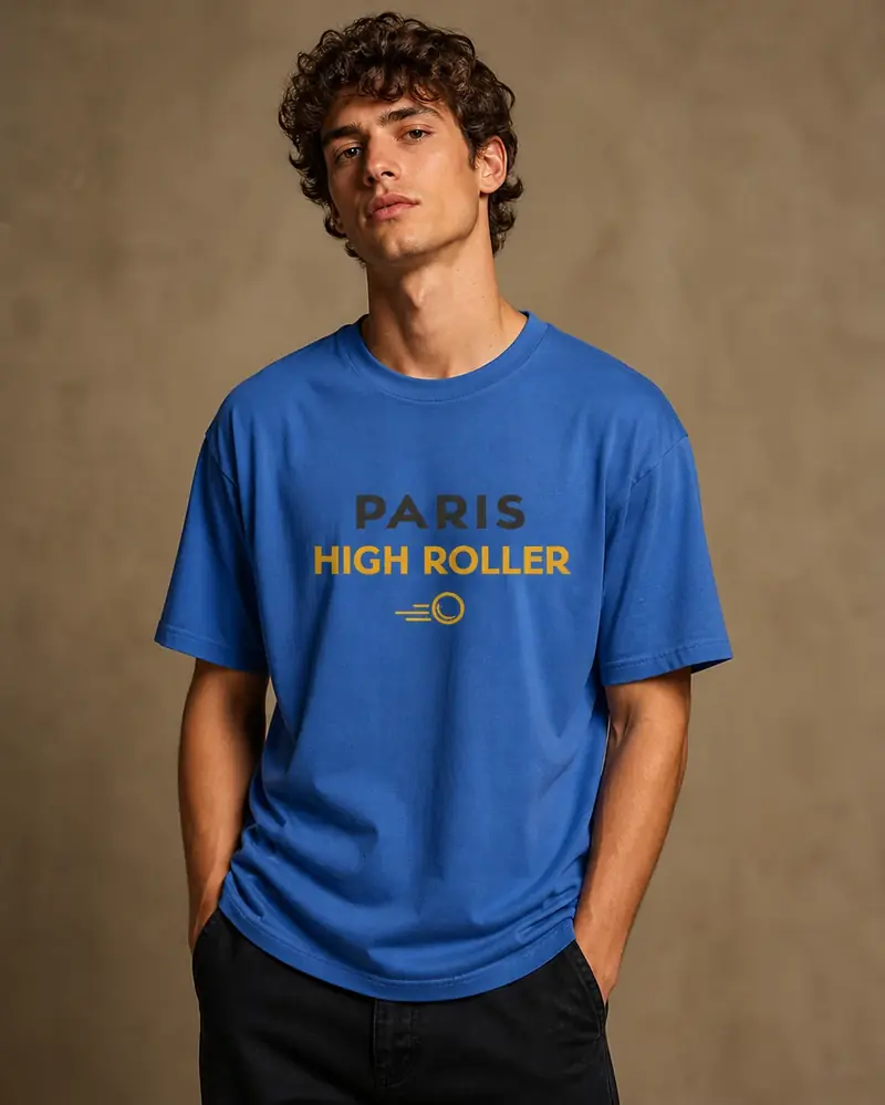 T-shirt Paris High Roller Bleu