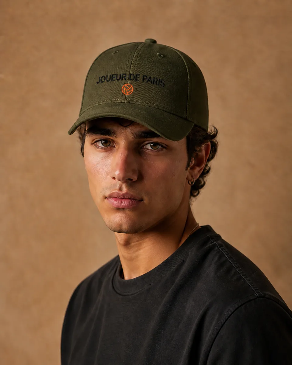 Casquette brodée Joueur De Paris 7 Rouge