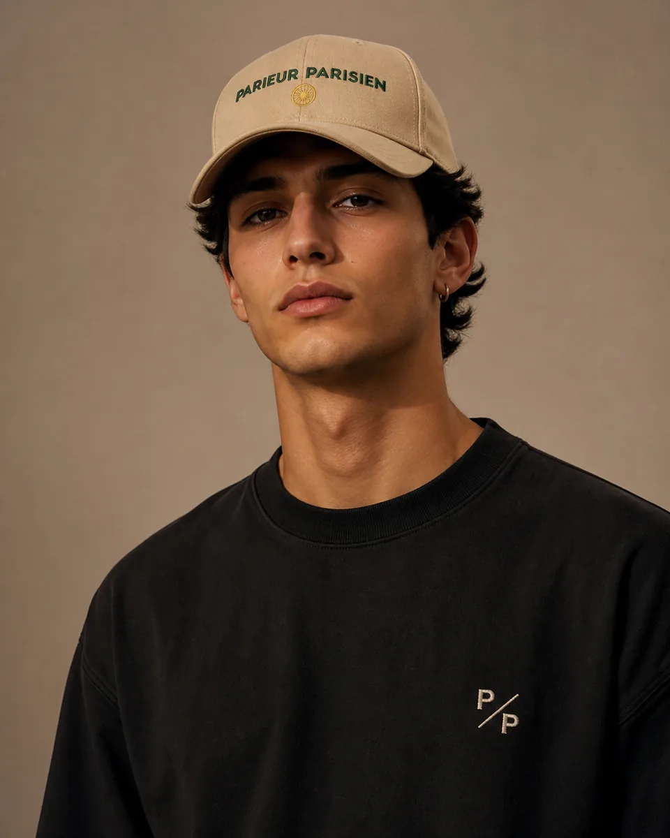 Casquette brodée Parieur Parisien Bleu ciel