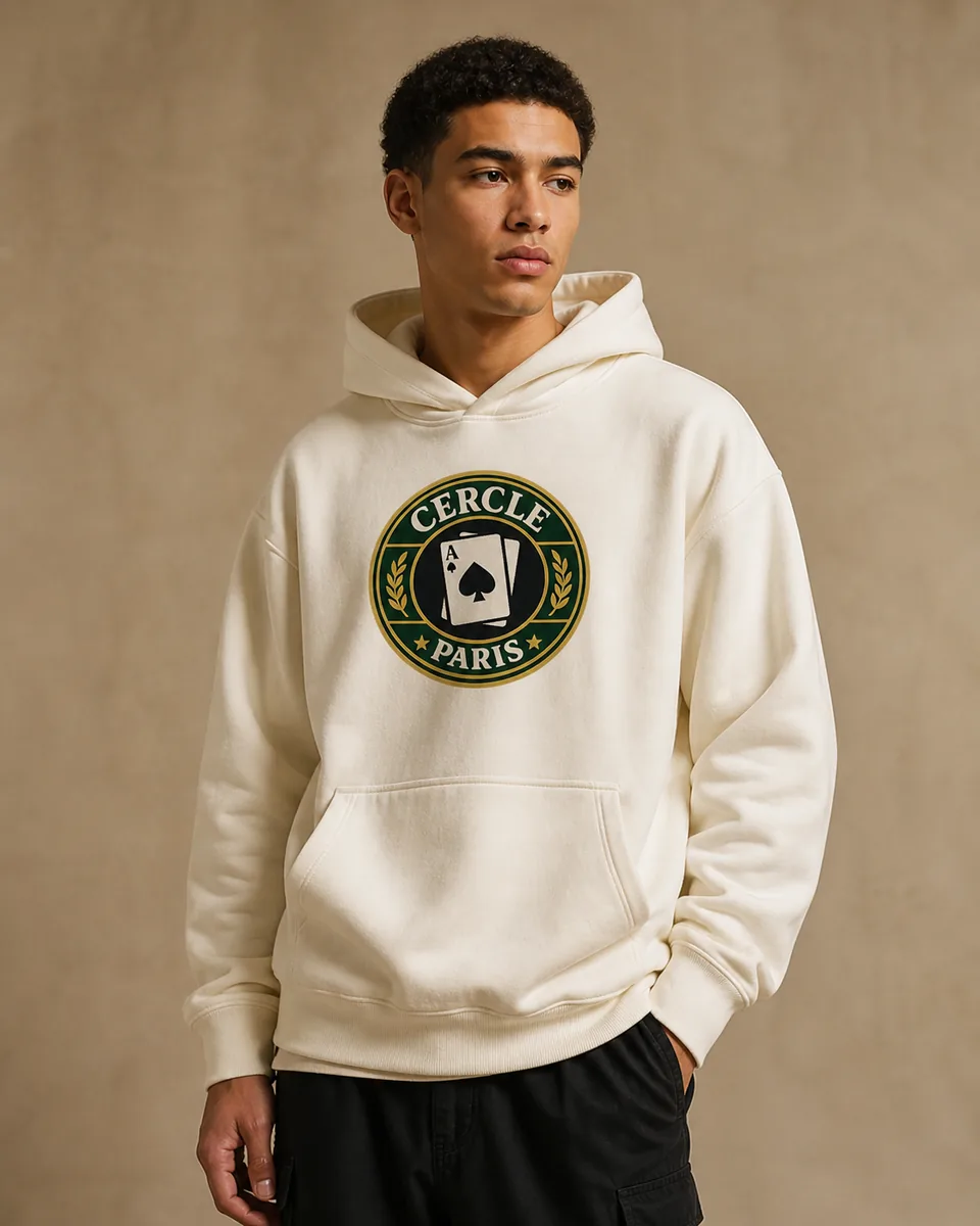 Hoodie Cercle Paris Crème