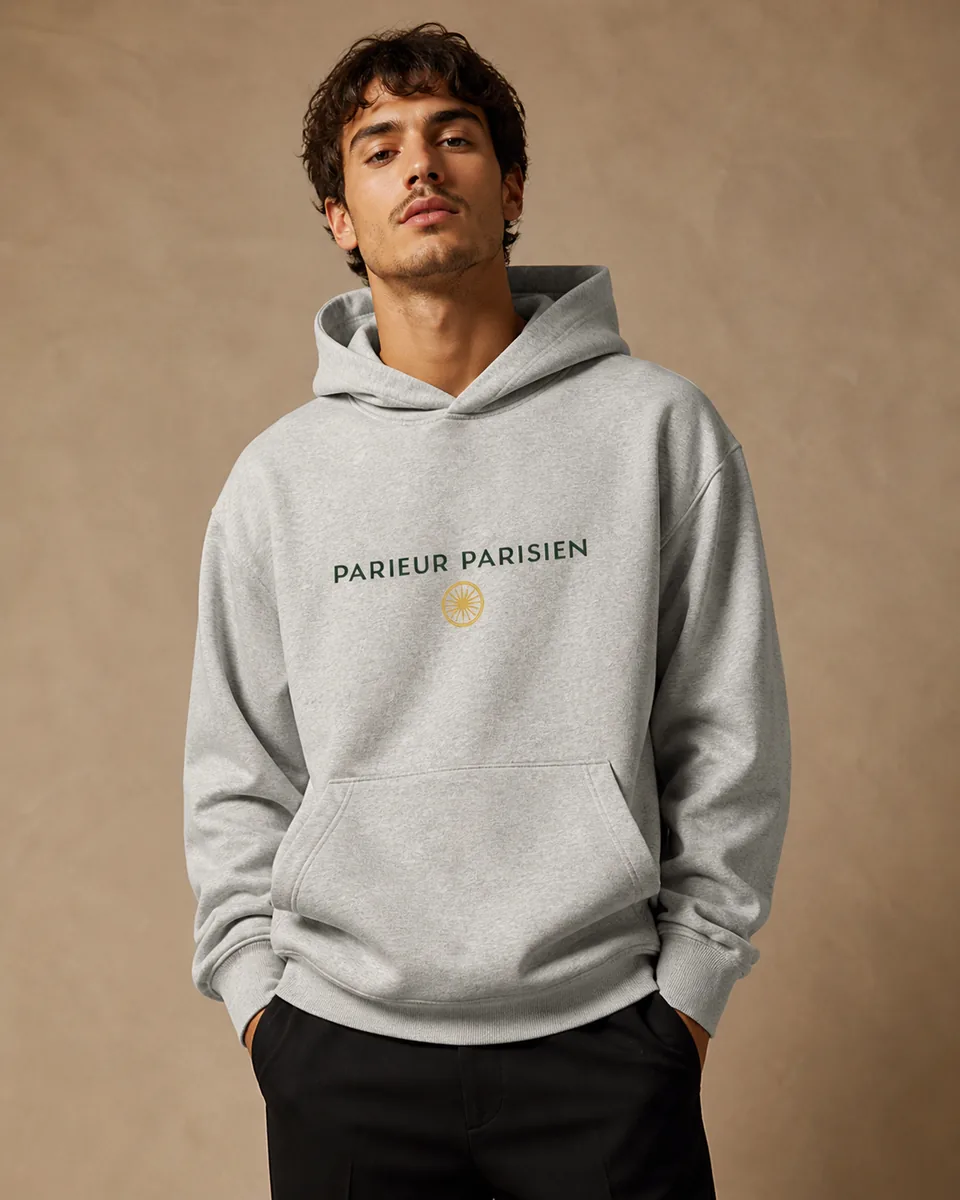 Hoodie Parieur Parisien Gris chiné