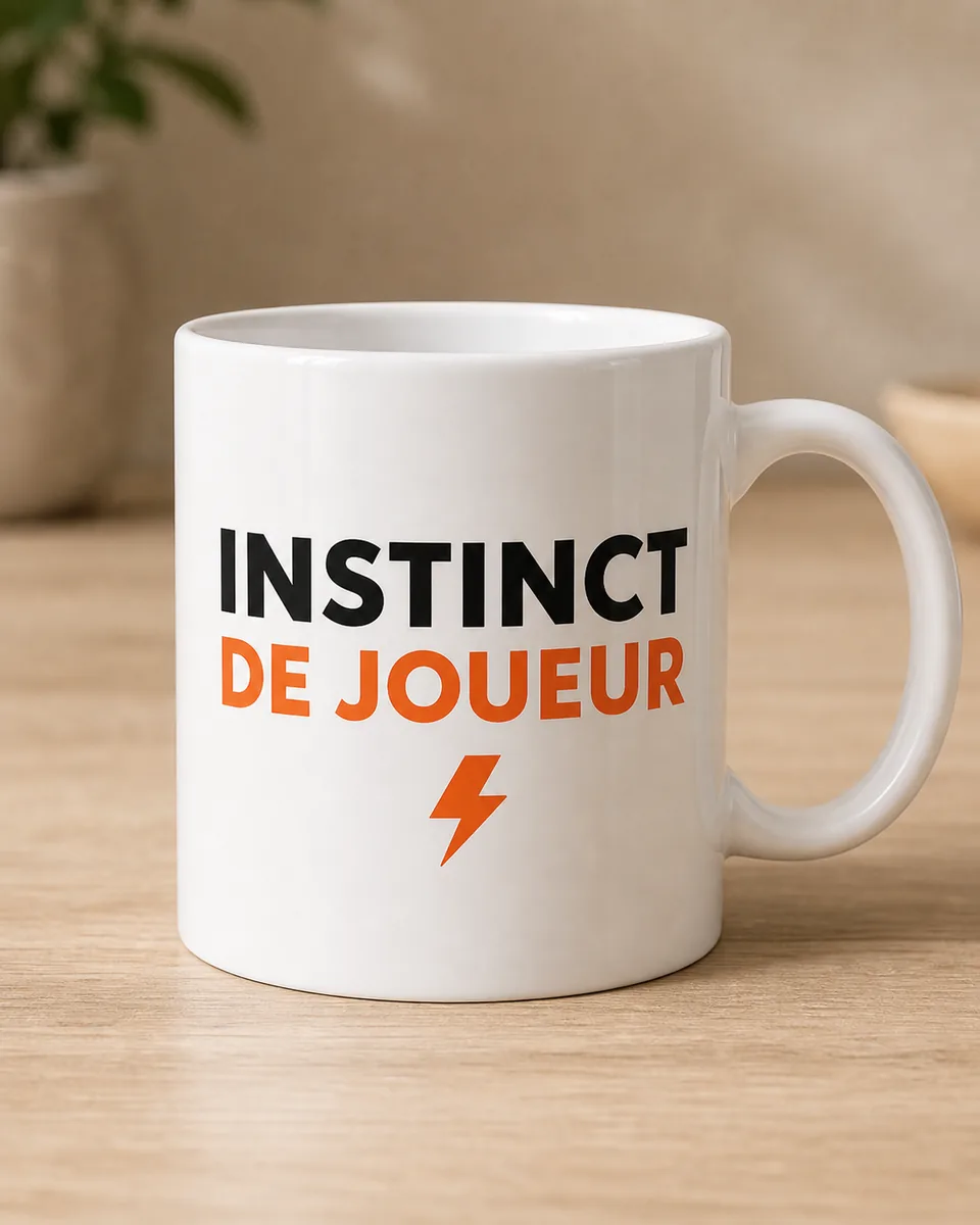 Mug Instinct Joueur Blanc