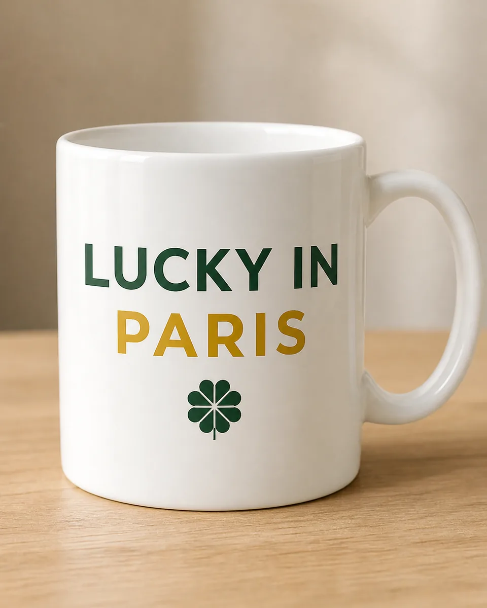 Mug Lucky In Paris Blanc