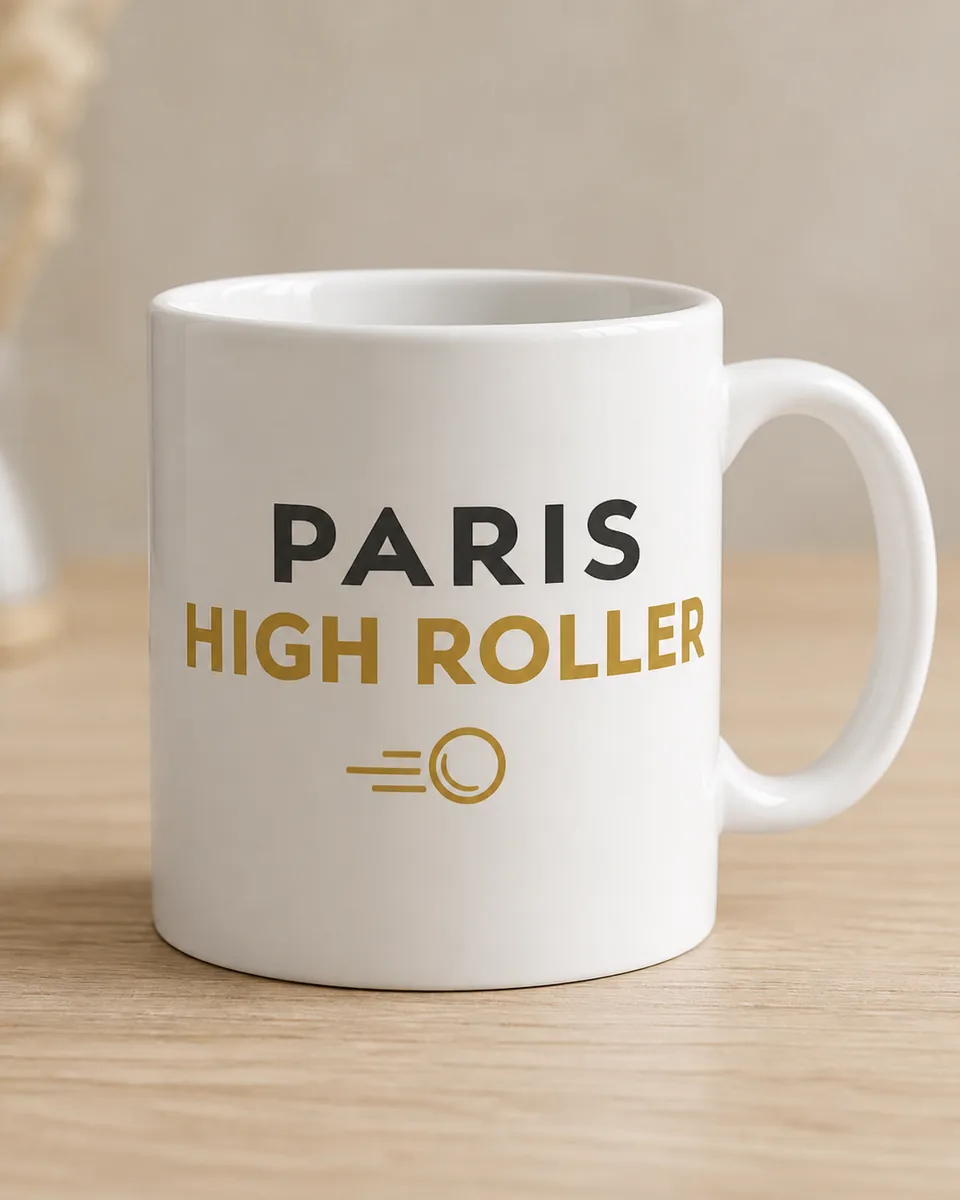 Mug Paris High Roller Blanc