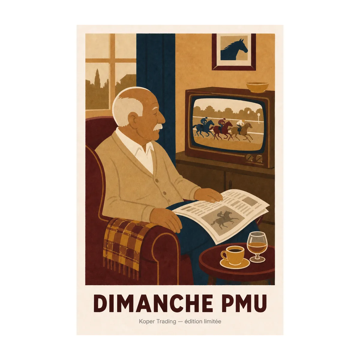 Affiche Dimanche PMU