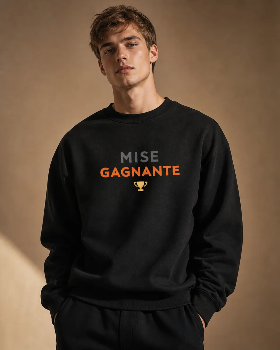 Sweat Mise Gagnante Noir