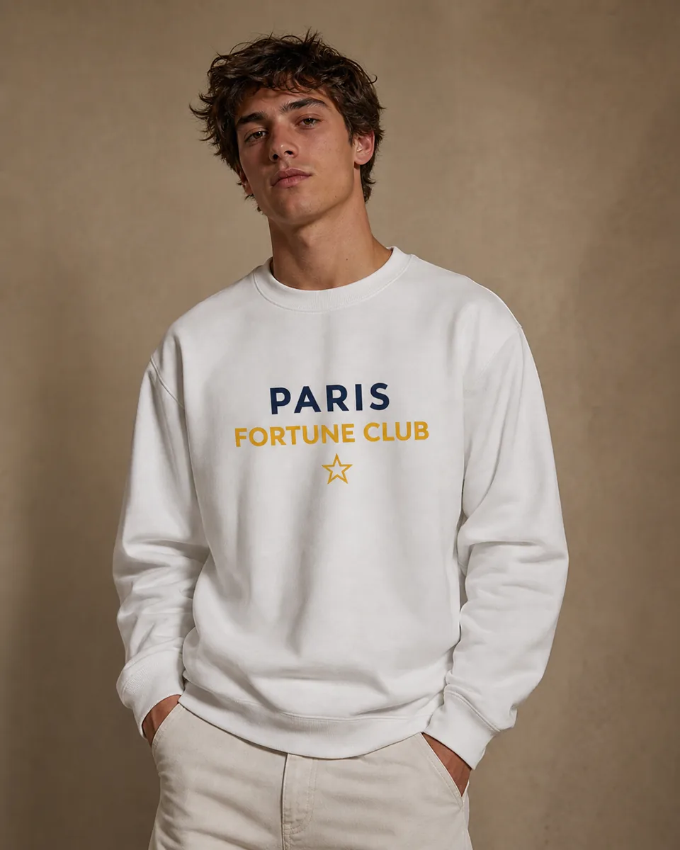 Sweat Paris Fortune Club Blanc