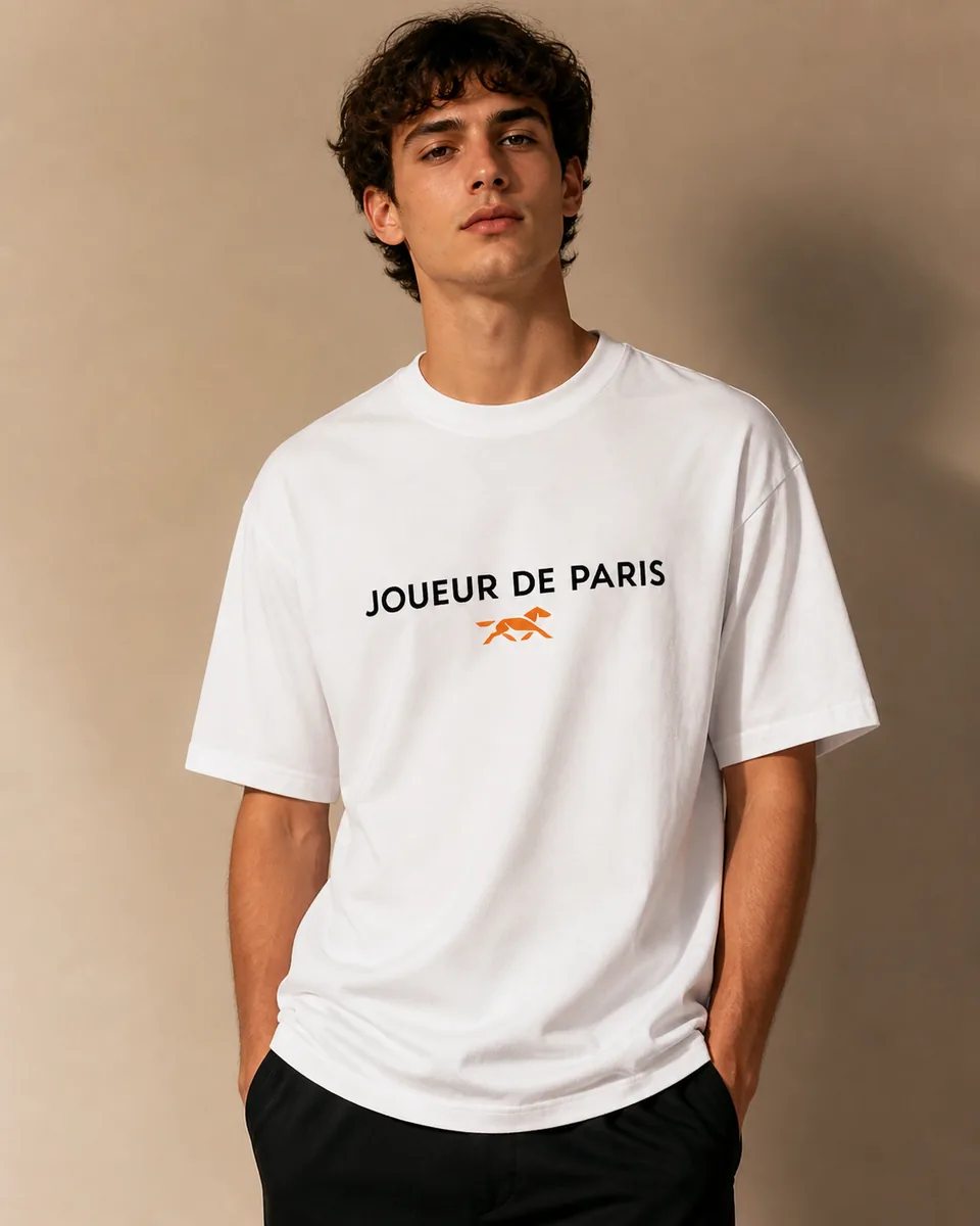 T-shirt Born To Gamble Bleu ciel