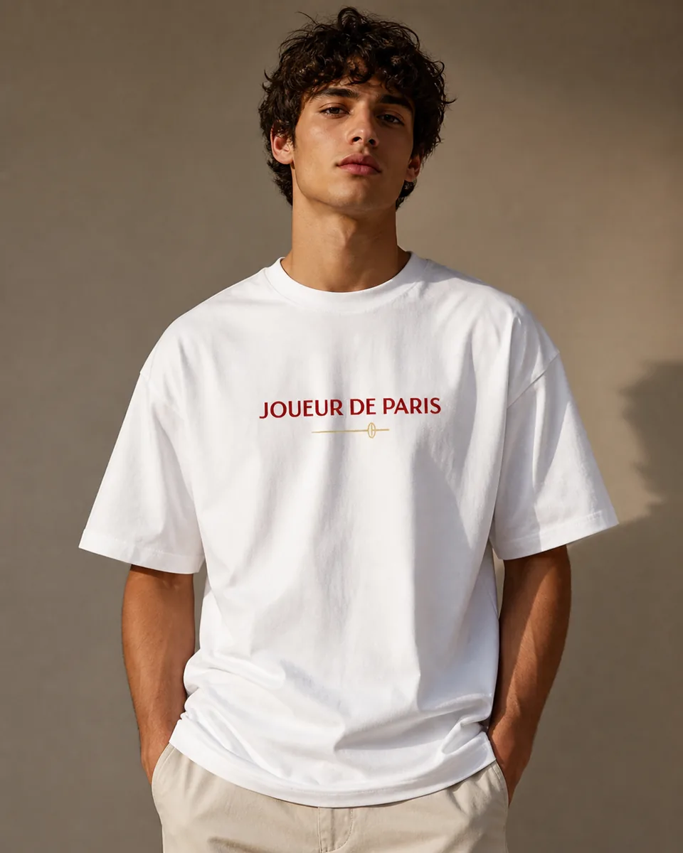 T-shirt Joueur De Paris 7 Blanc
