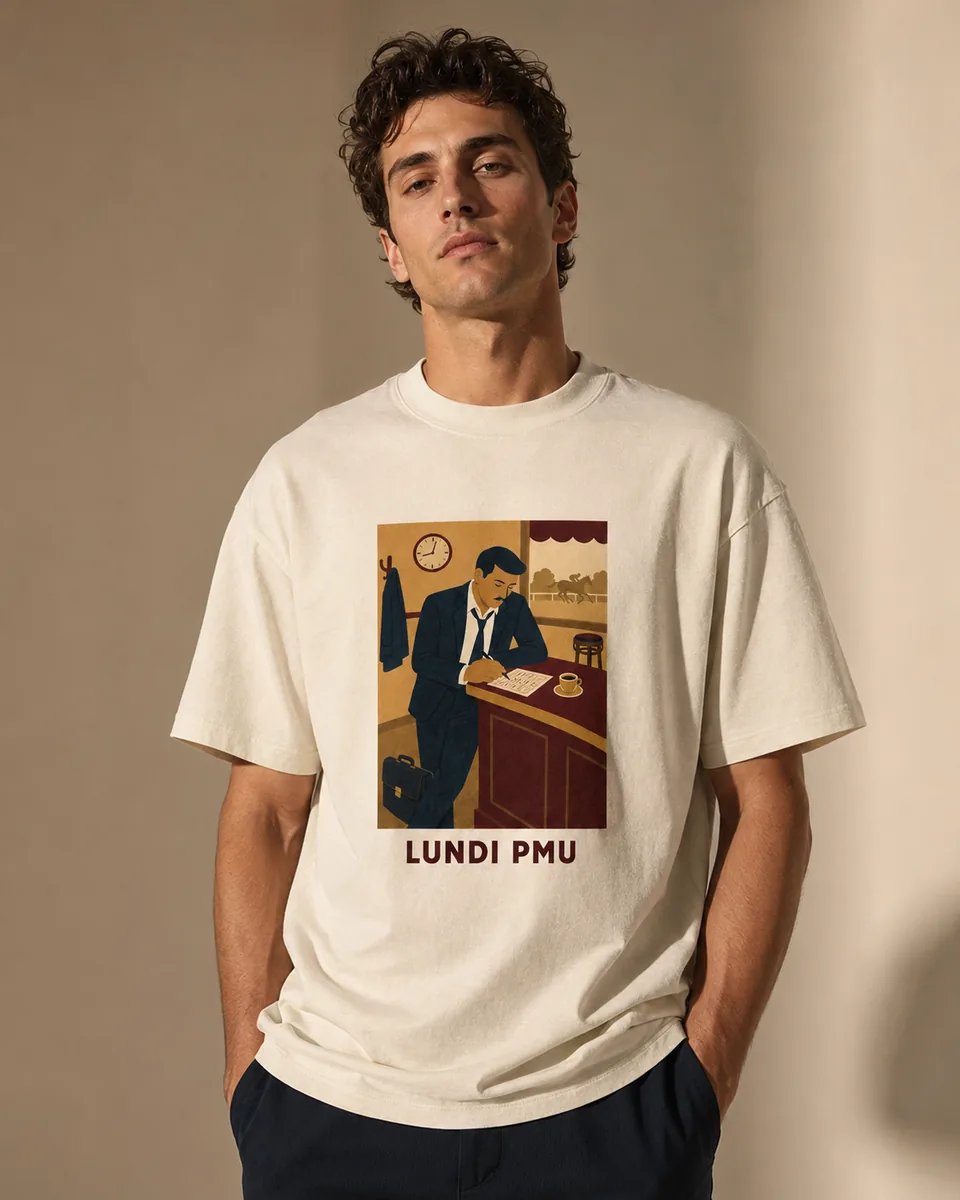 T-shirt Lundi PMU Crème