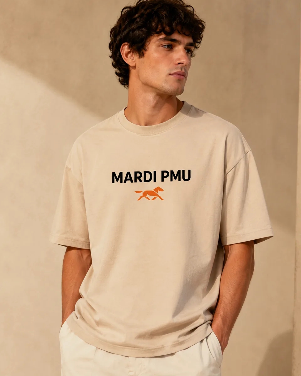 T-shirt Mardi PMU Joueur De Paris Sable