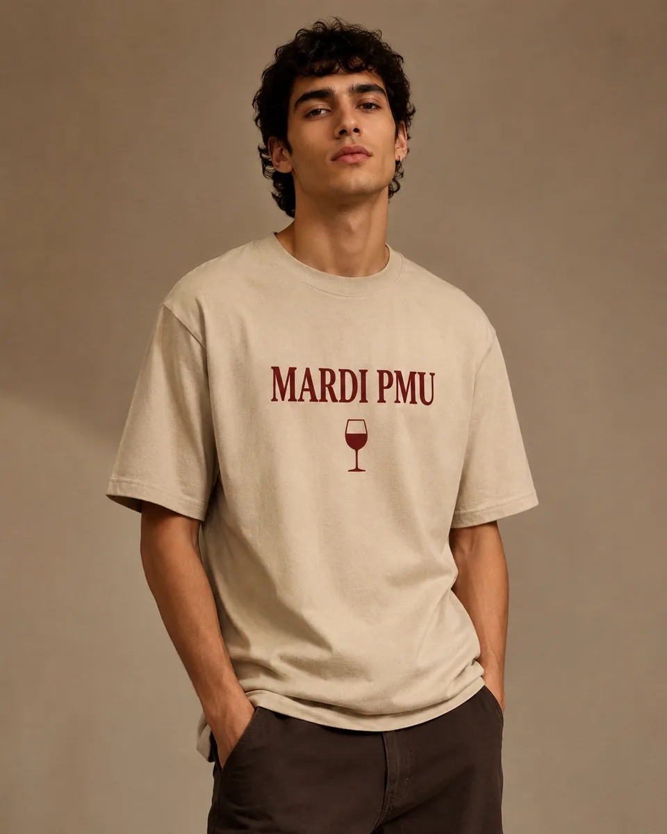T-shirt Mardi PMU Wine Sable