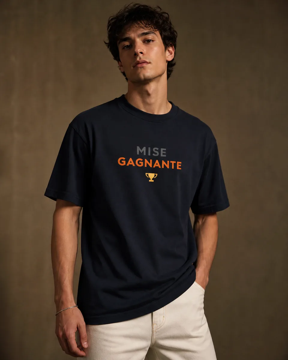 T-shirt Mise Gagnante Marine