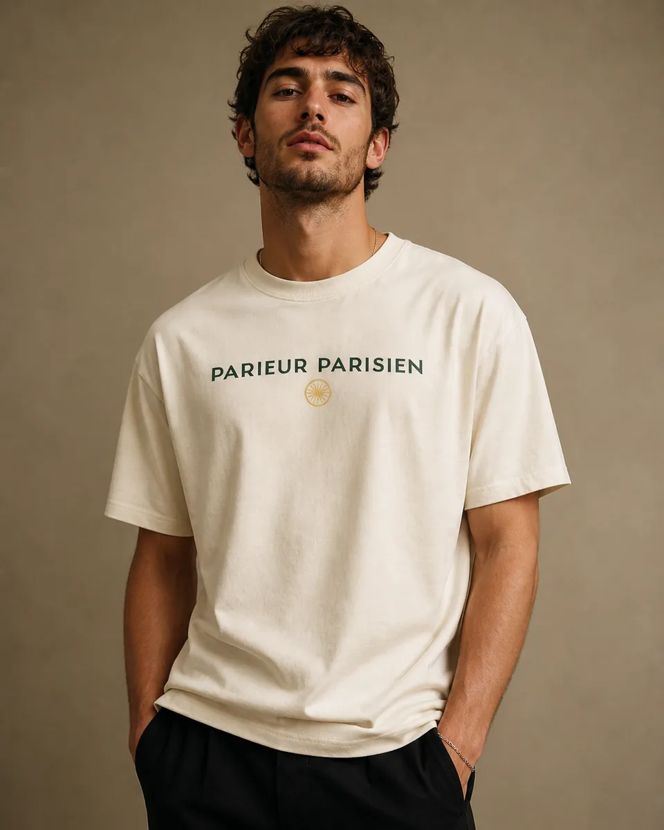 T-shirt Parieur Parisien Crème
