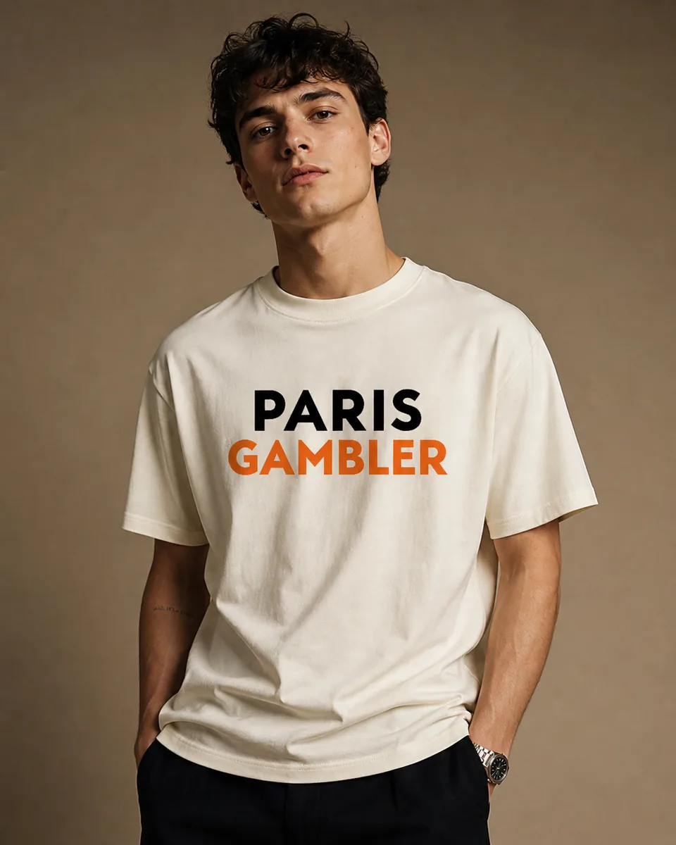 T-shirt Paris Gambler 3 Crème
