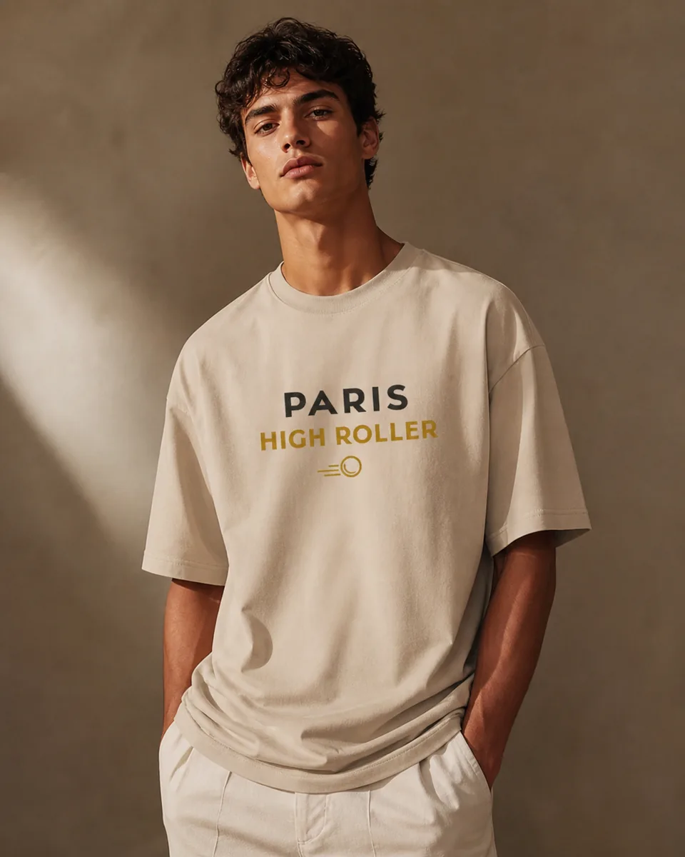 T-shirt Paris High Roller Sable