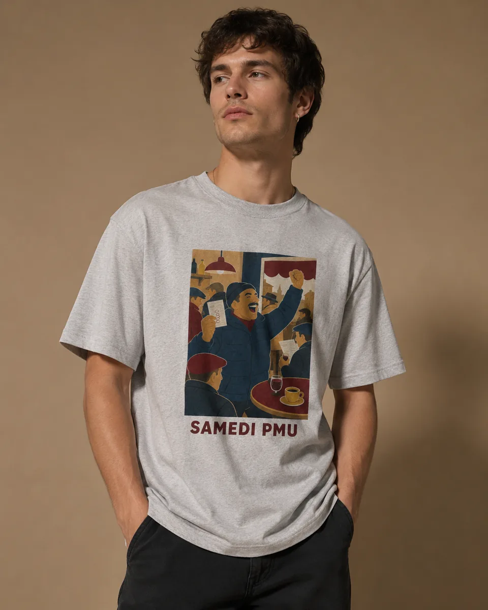 T-shirt Samedi PMU Gris clair