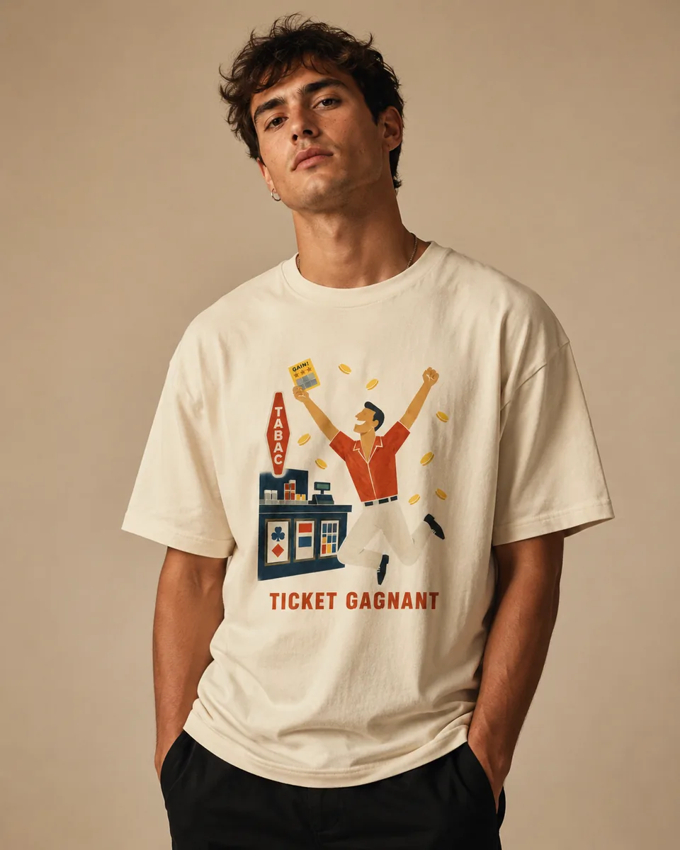 T-shirt Ticket Gagnant Naturel