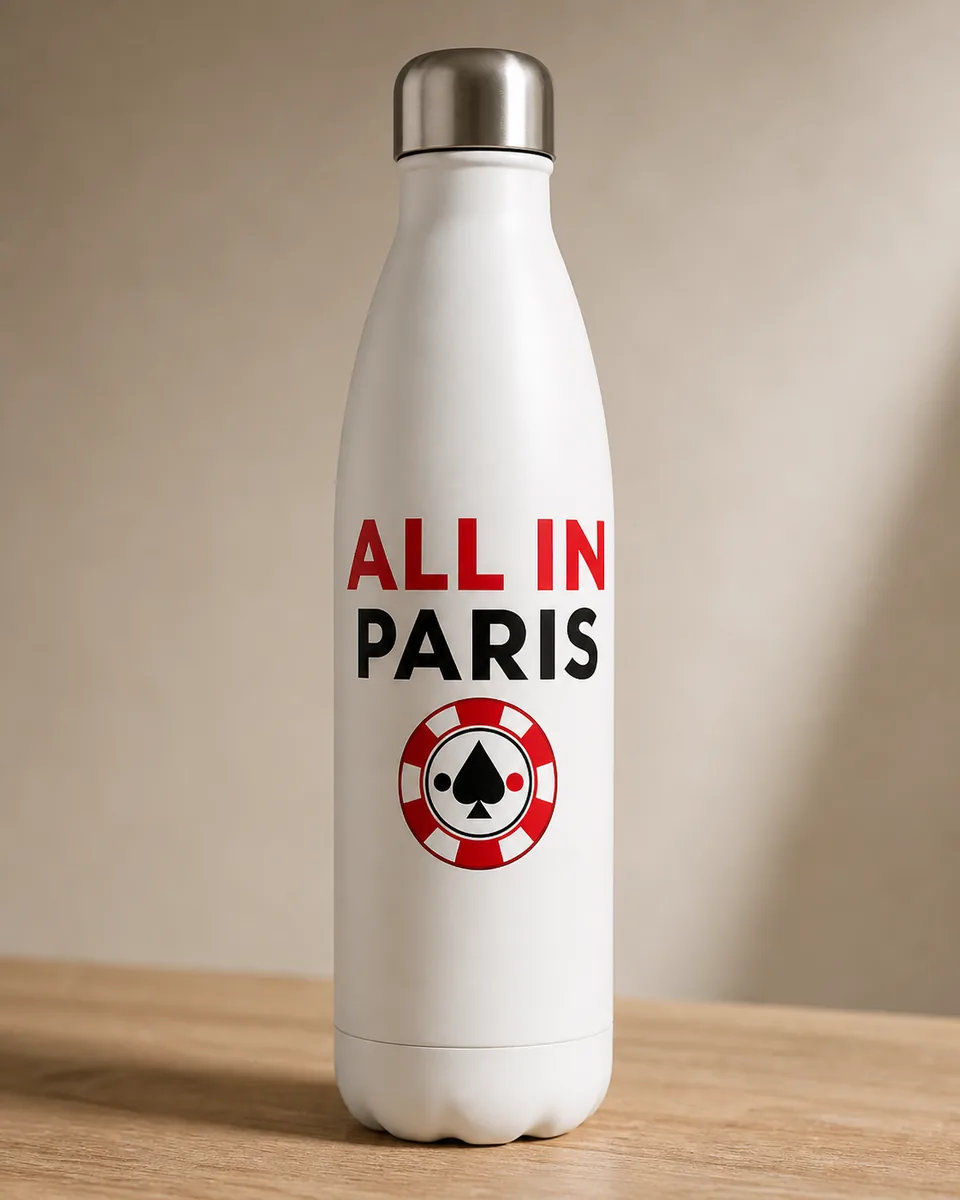 Gourde All In Paris 3 Blanc
