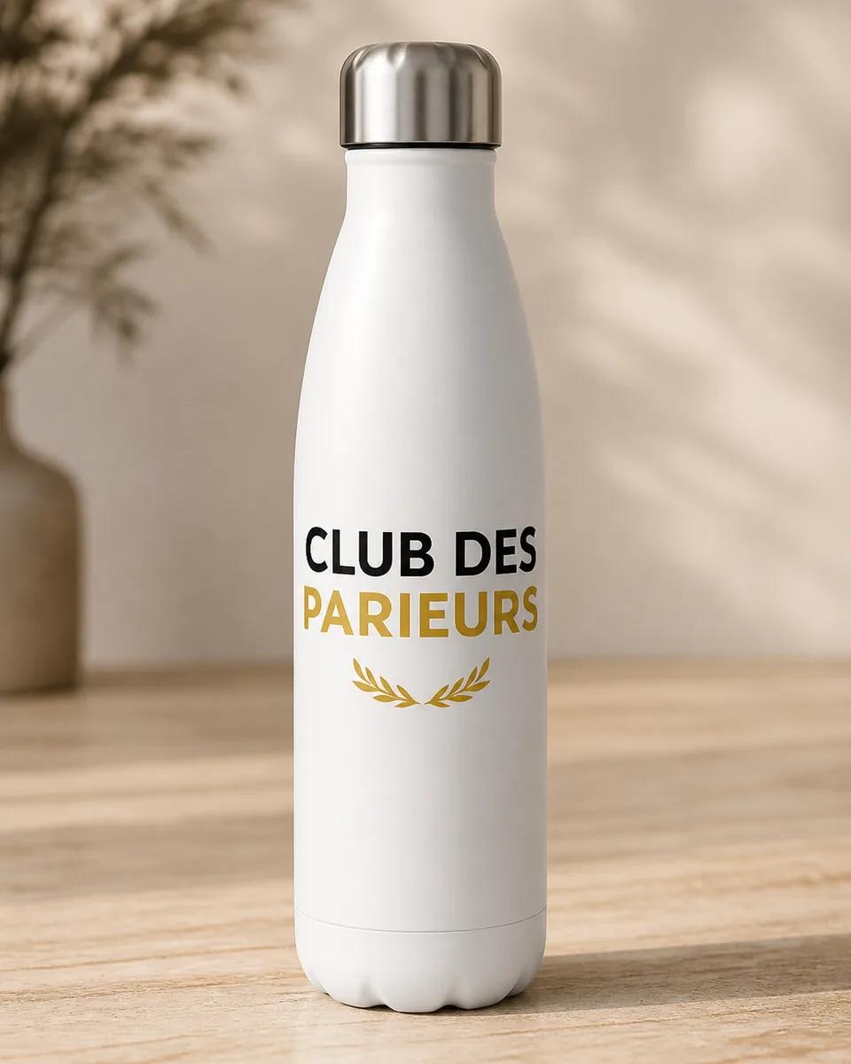 Gourde Club Des Parieurs Blanc