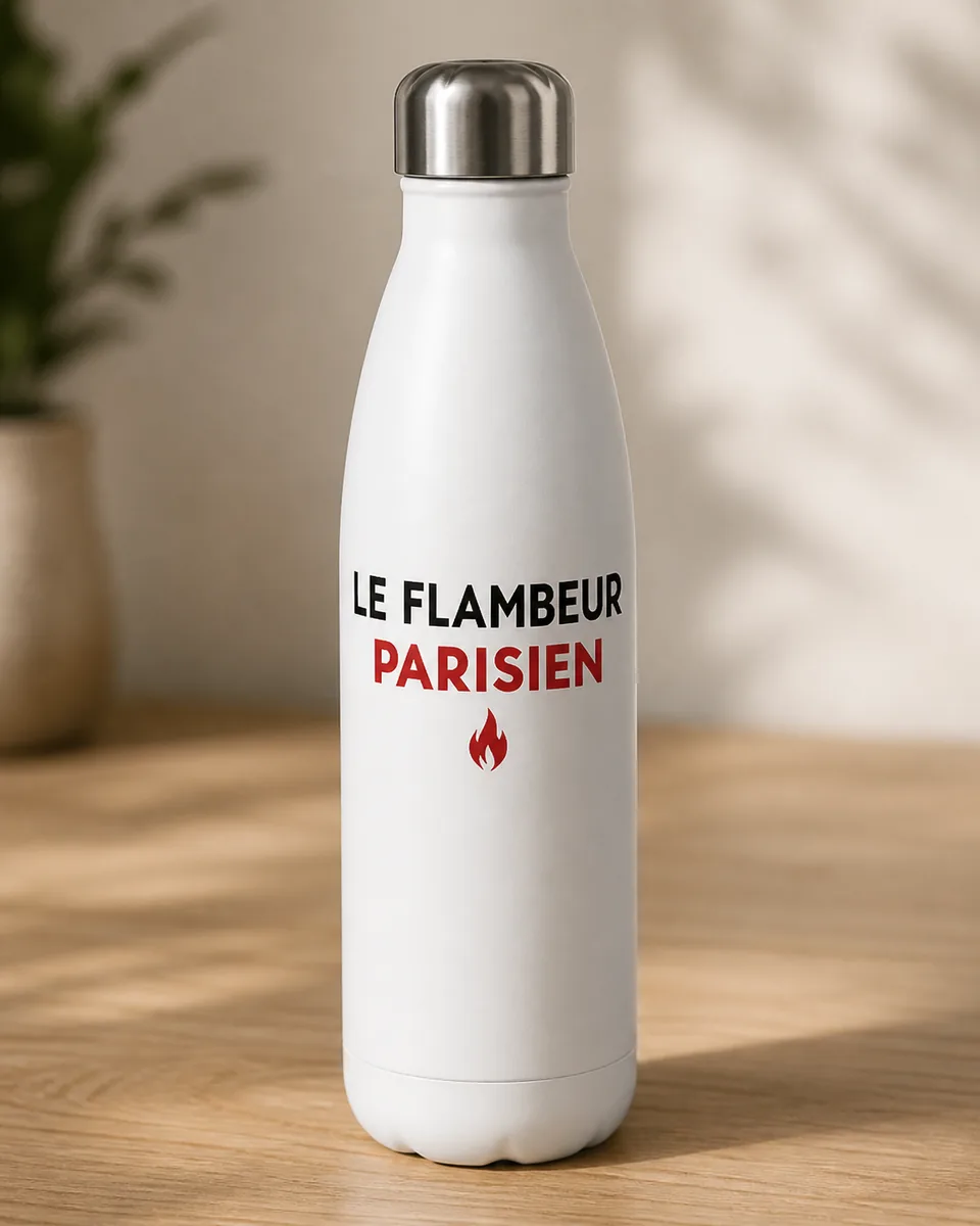 Gourde Le Flambeur Blanc