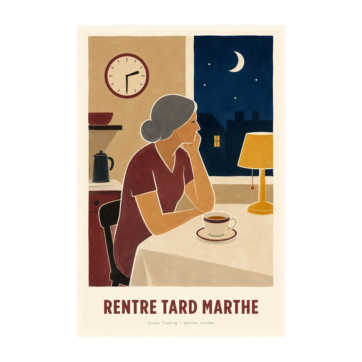 Affiche Rentré Tard Marthe