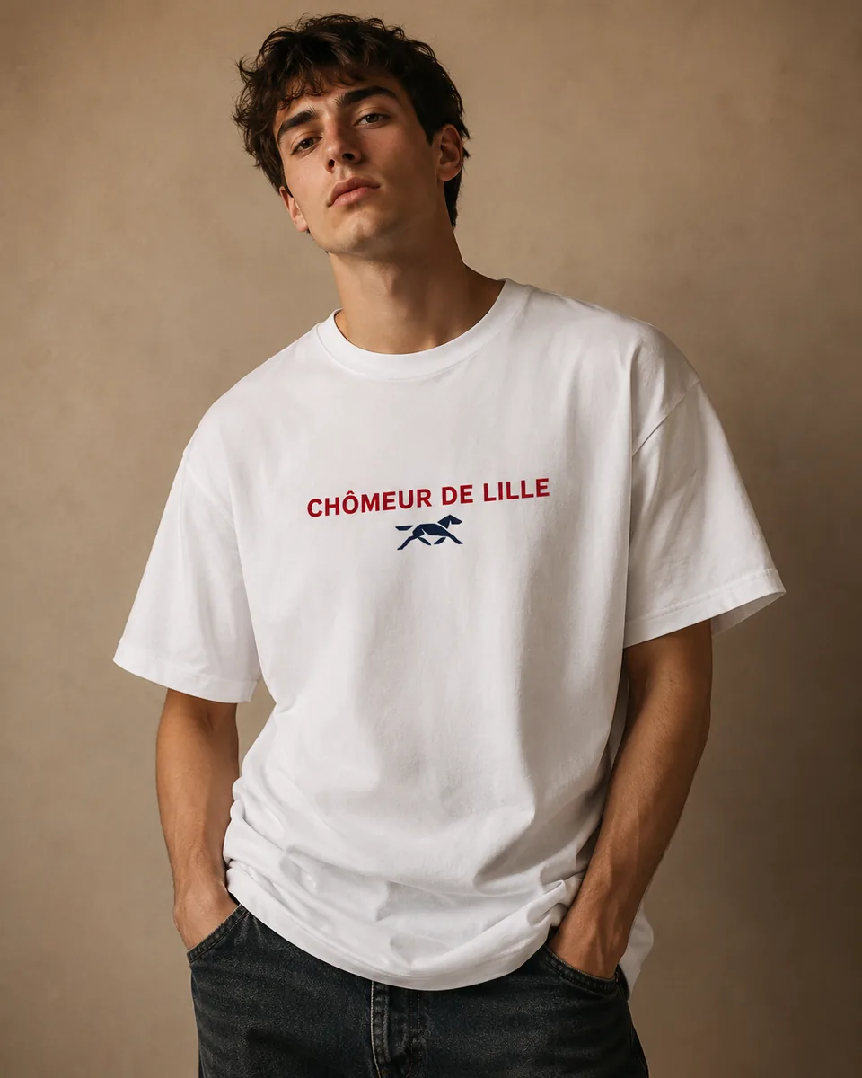 T-shirt Chômeur Lille Blanc 2