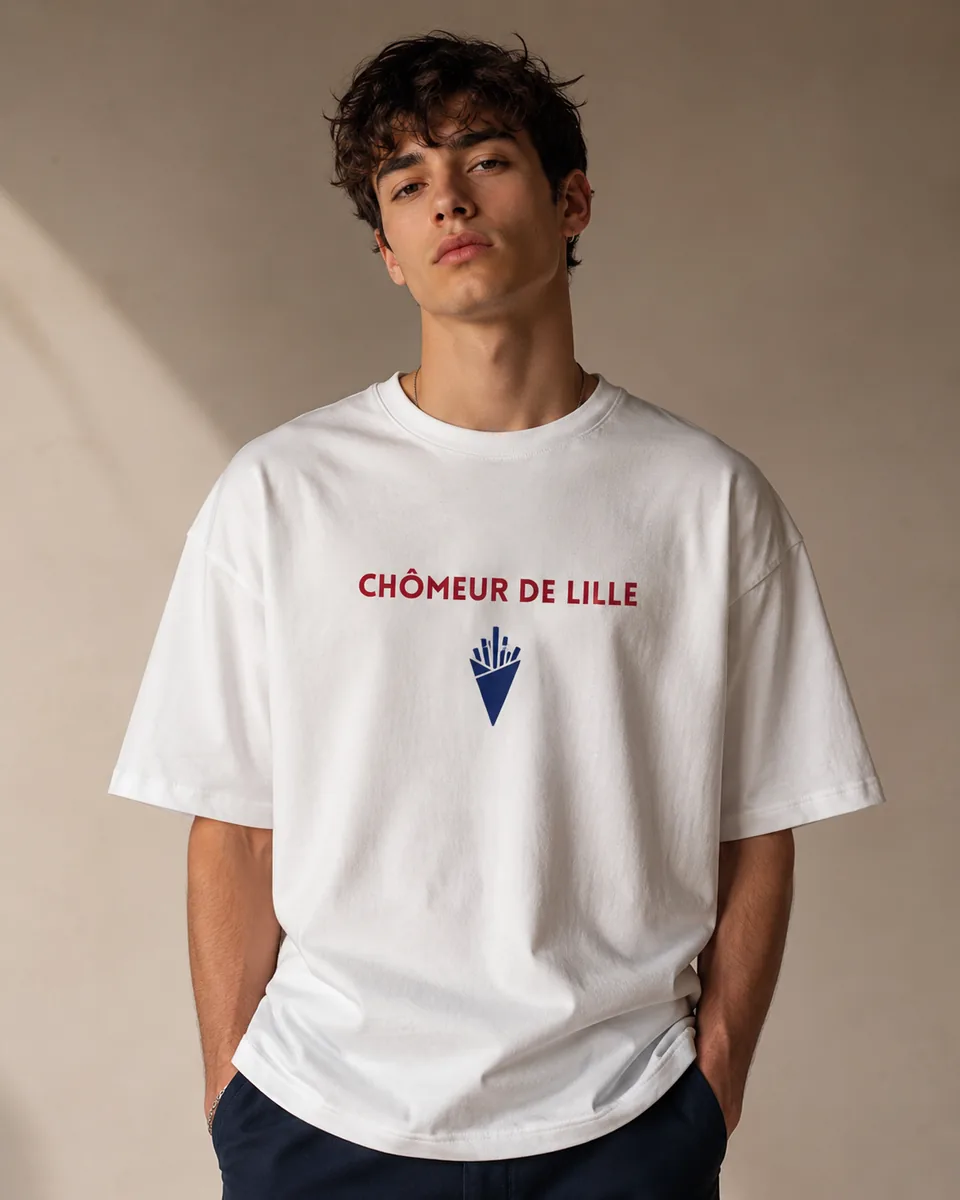 T-shirt Chômeur Lille Blanc 3