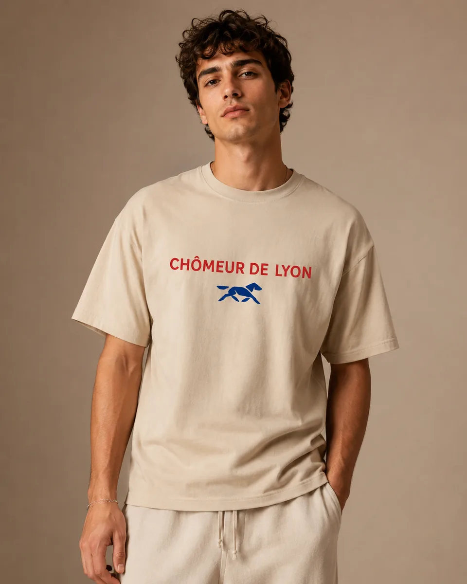 T-shirt Chômeur Lyon Sable 2