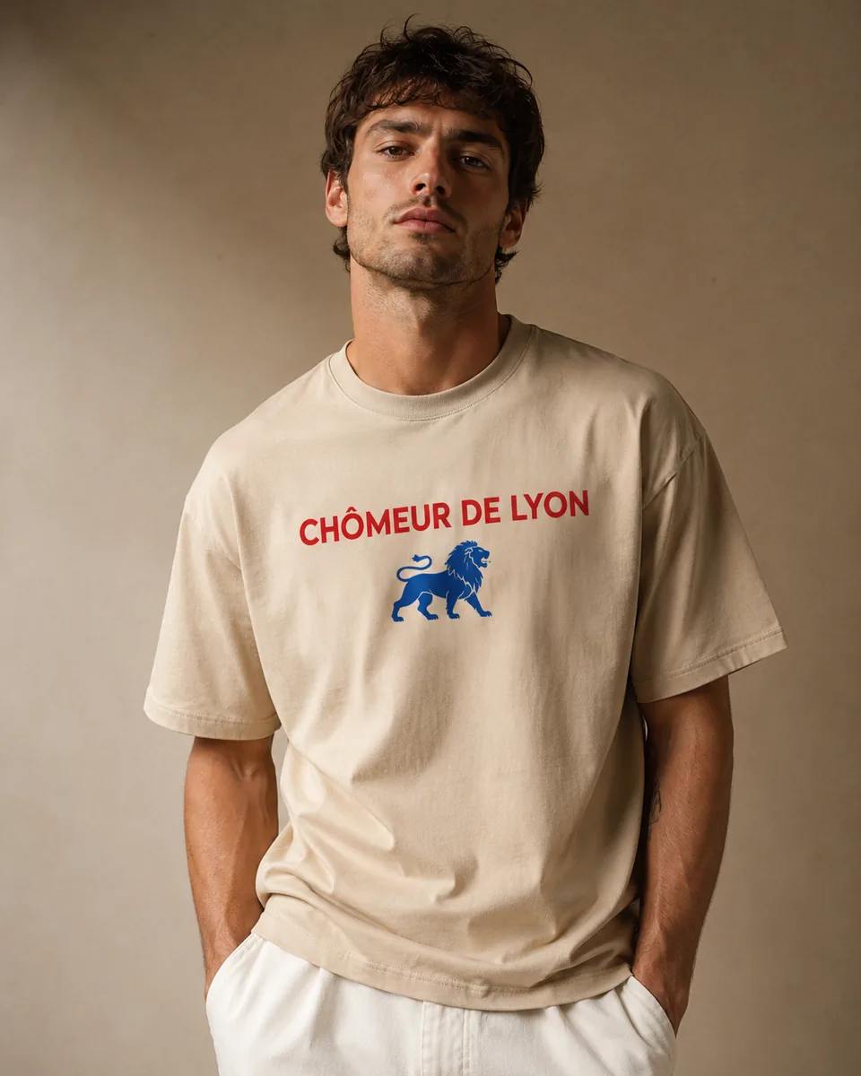 T-shirt Chômeur Lyon Sable 3