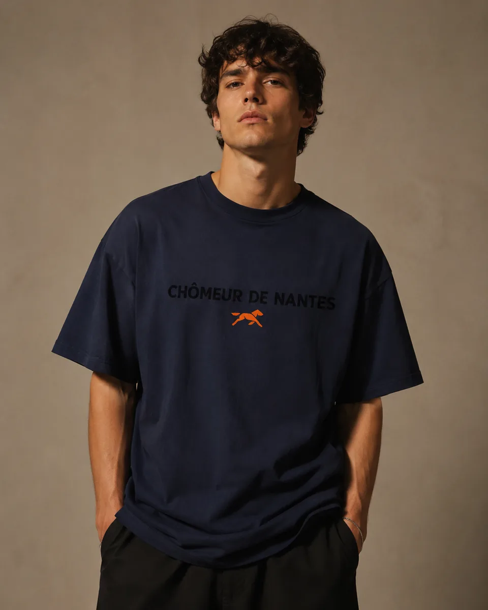 T-shirt Chômeur Nantes Marine foncé Bleu