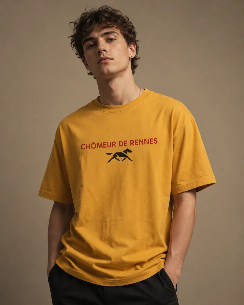 T-shirt Chômeur Rennes Or 2
