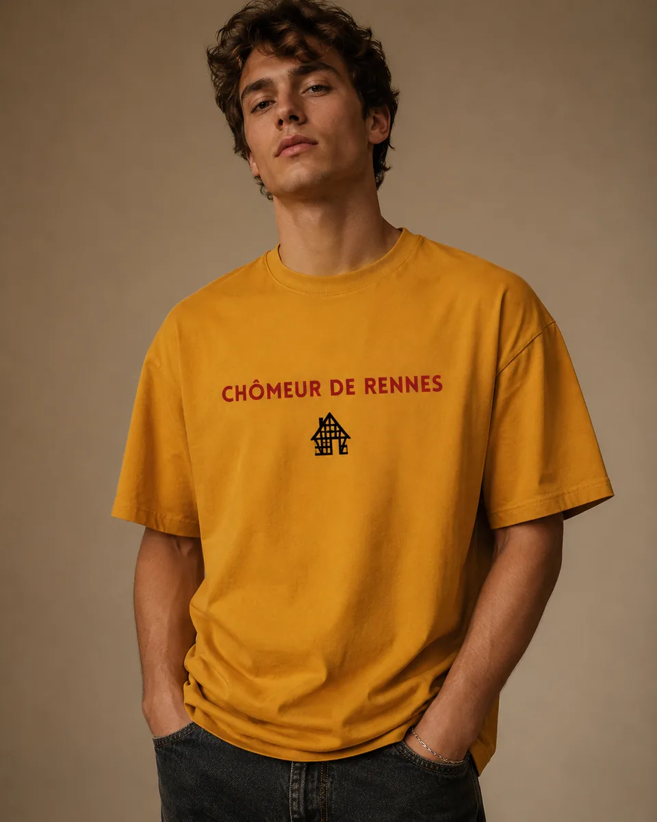 T-shirt Chômeur Rennes Or 3