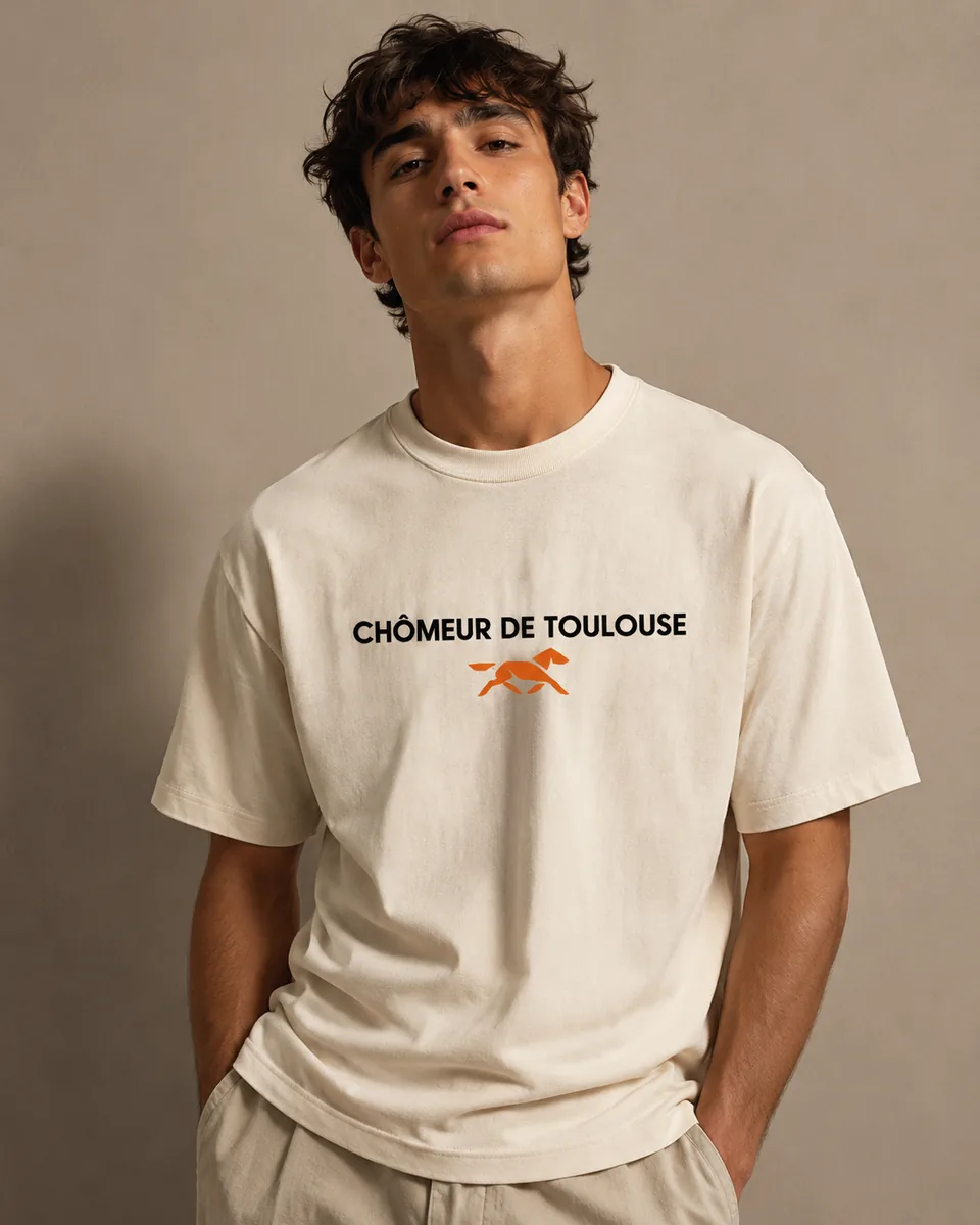 T-shirt Chômeur Toulouse Naturel