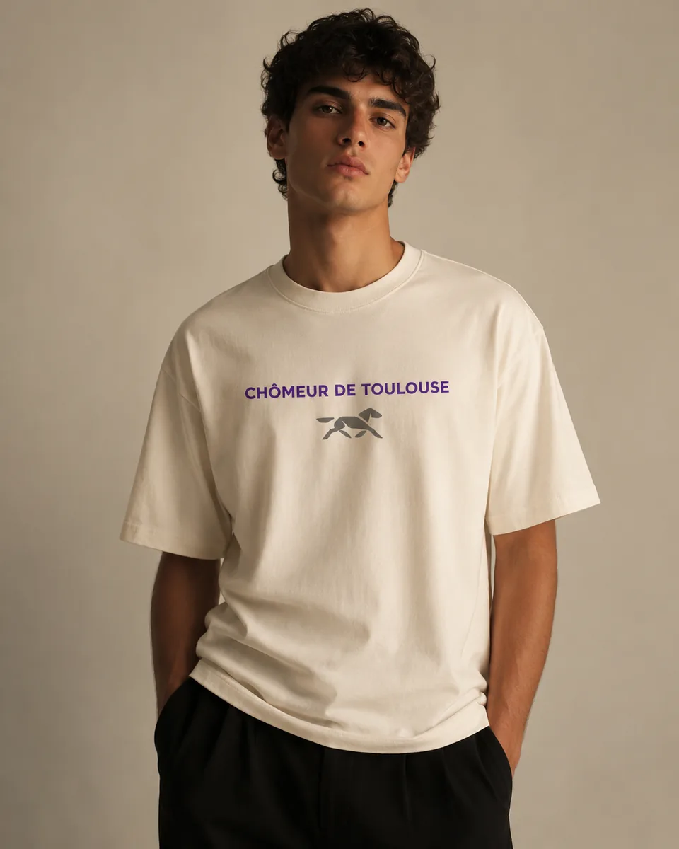 T-shirt Chômeur Toulouse Naturel 2