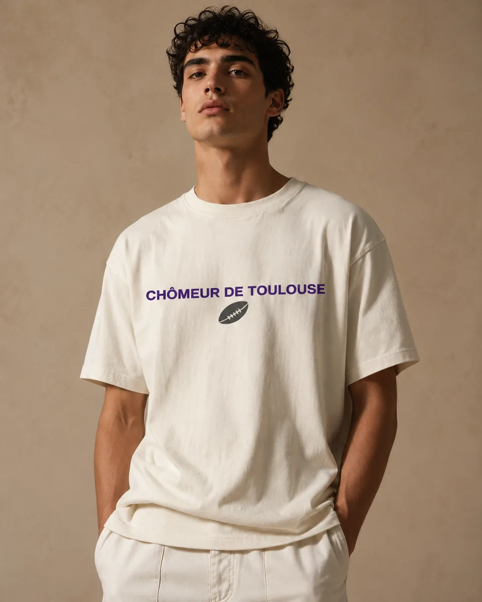 T-shirt Chômeur Toulouse Naturel 3