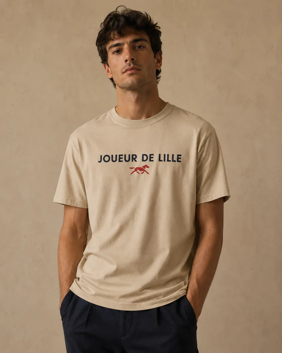 T-shirt Joueur Lille Sable 2