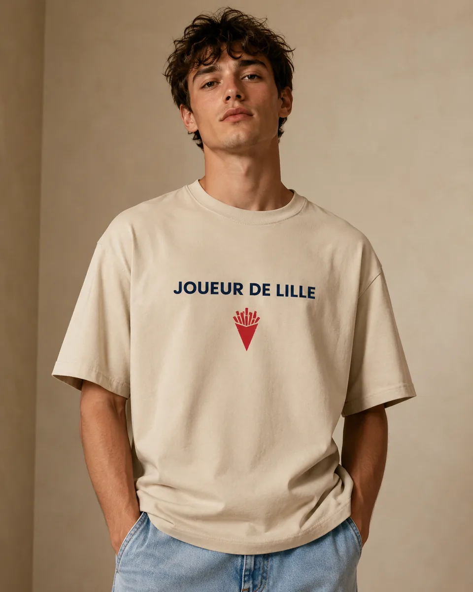 T-shirt Joueur Lille Sable 3