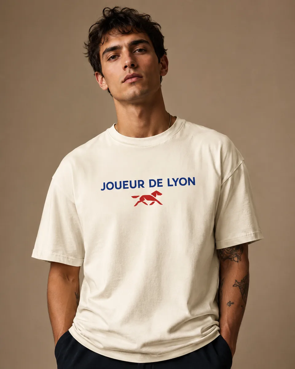 T-shirt Joueur Lyon Crème 2