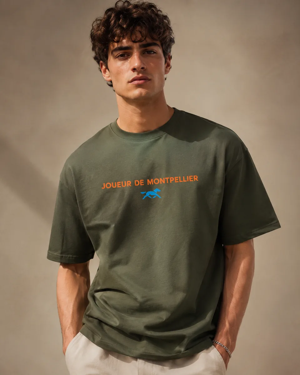 T-shirt Joueur Montpellier Vert kaki 2