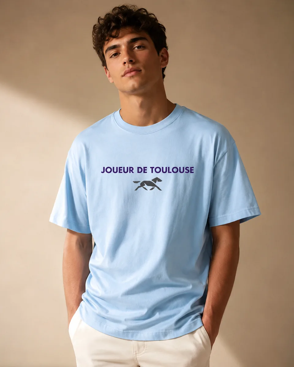 T-shirt Joueur Toulouse Bleu ciel 2